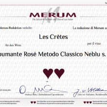 Ottimo punteggio assegnato da Merum ai vini Les Cretes